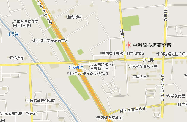 中国科学院心理研究所校园地图